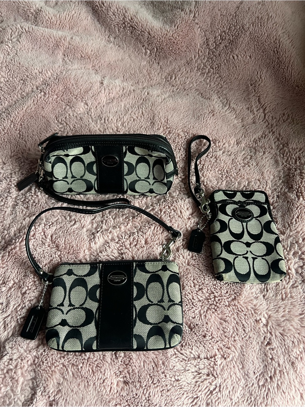 VINTAGE Y2K Black/White Coach Legacy Set